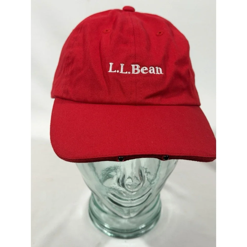 LL Bean Pathfinder LED Hat Red Hiking Camping Gorpcore Outdoor Ca